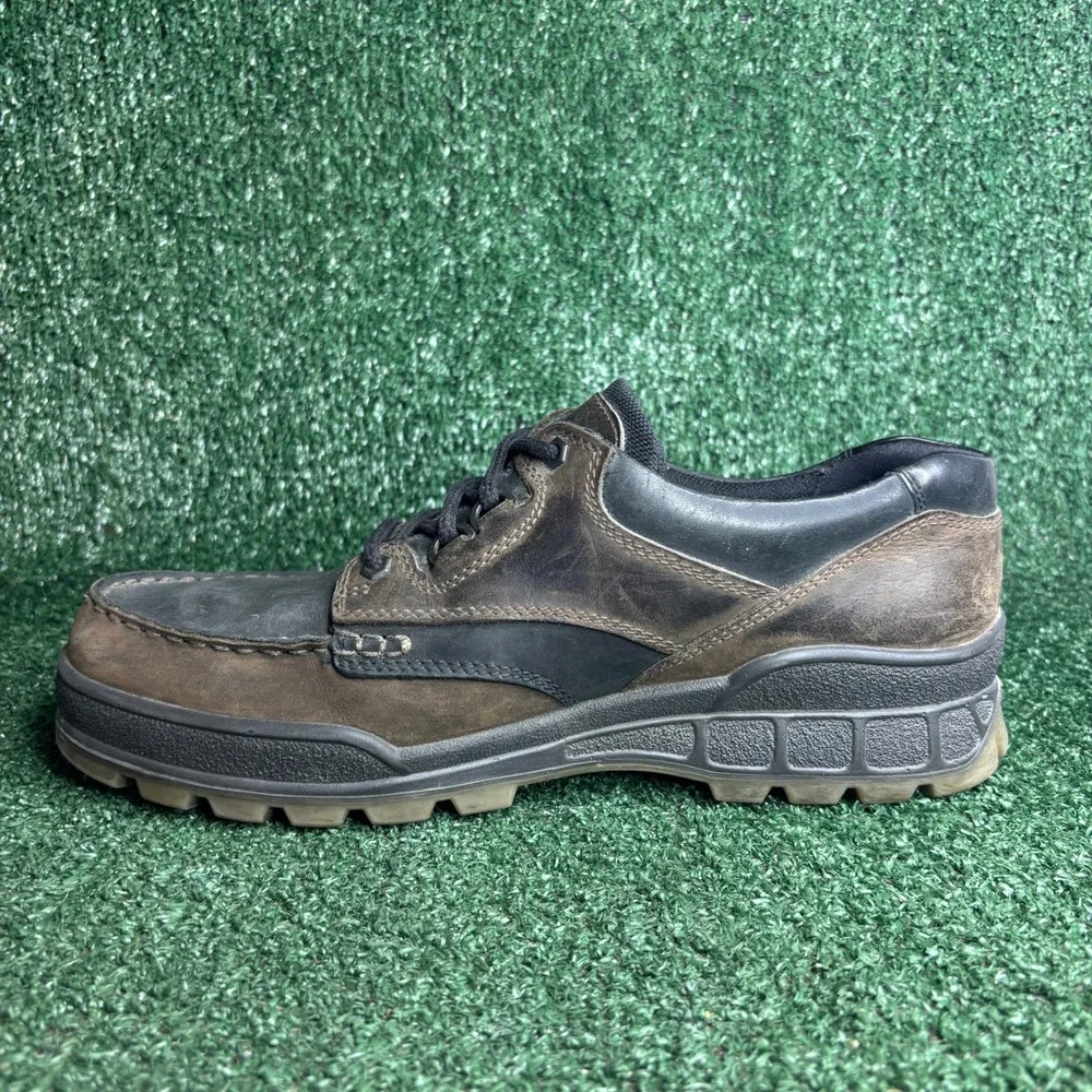 ECCO Track II Gore-Tex Waterproof Leather Rugged‎ Heritage Oxford Brown Mens 12